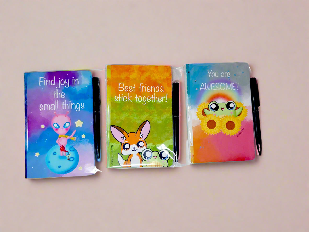 Mini Notepads Random with Mini Pen