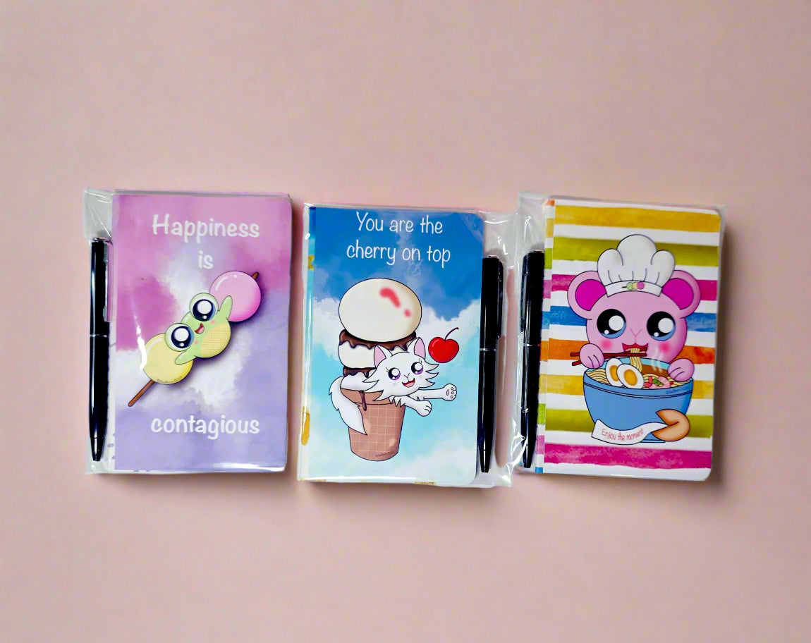 Mini Notepads Random with Mini Pen