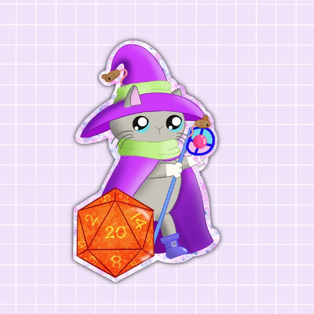 ADF-Grey the Wizard Sticker