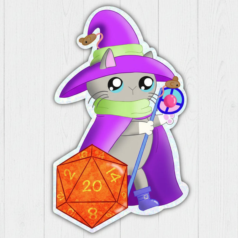 ADF-Grey the Wizard Sticker