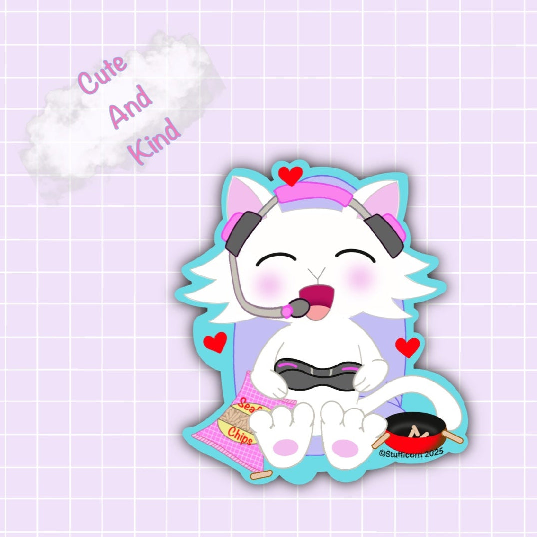 Cute and Kind-Daisy Plays Games Sticker