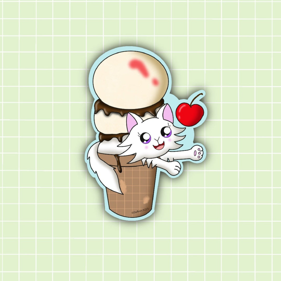 Daisy Ice Cream Sticker
