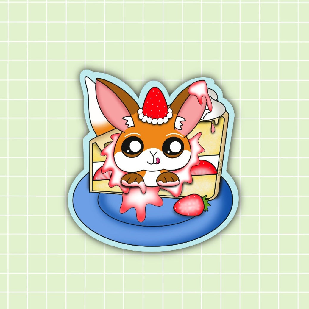 Jo Strawberry Cake Sticker