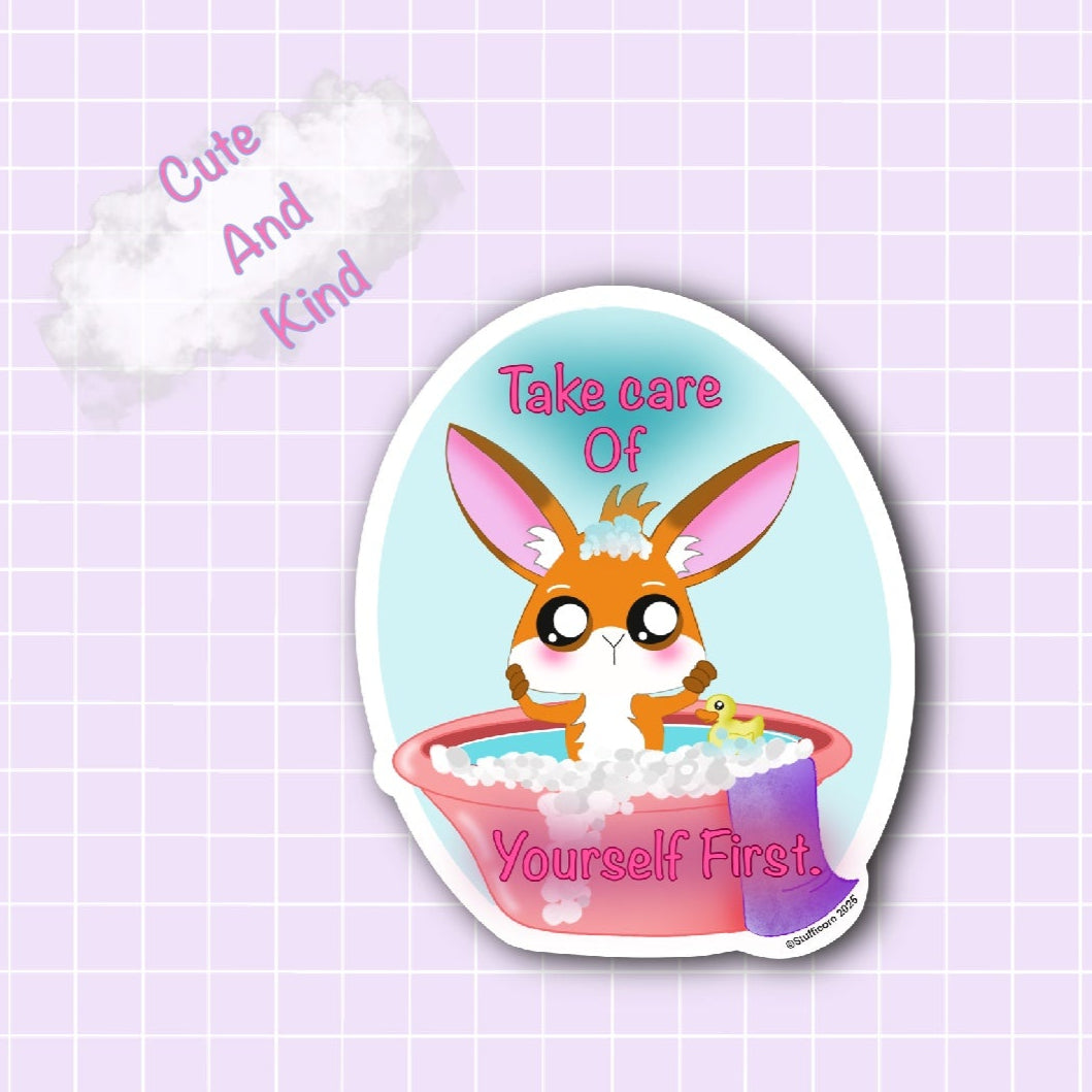 Cute and Kind-Jo Take Care Sticker