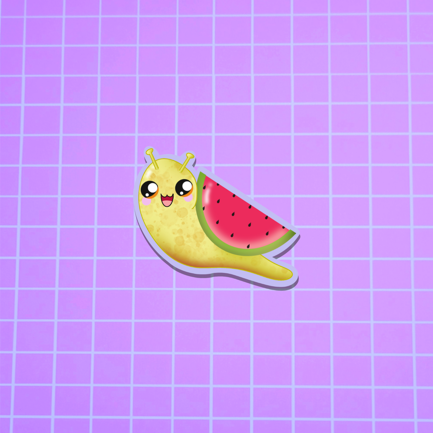 Snail-Watermelon Sticker