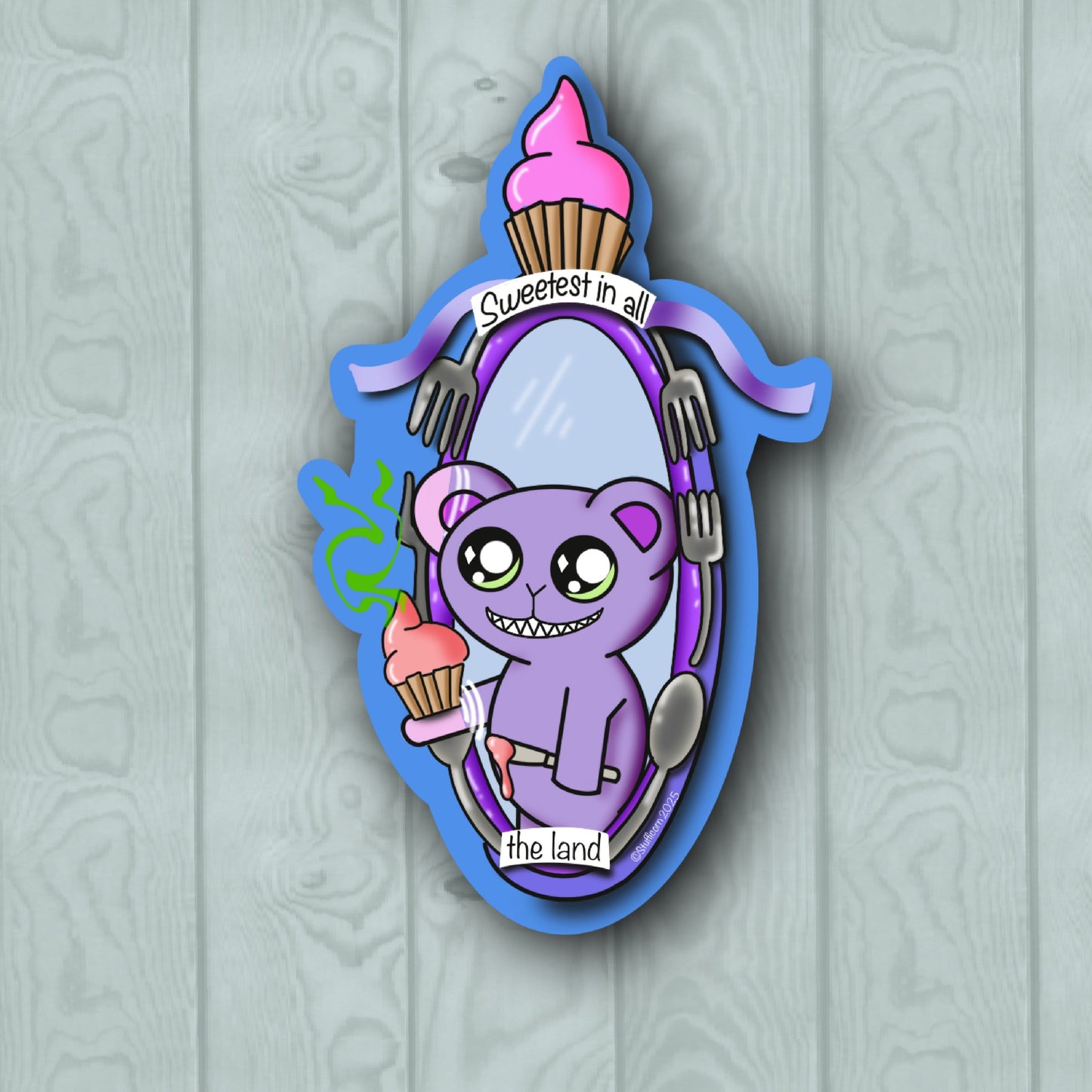 Cupcake Woodsy Sticker