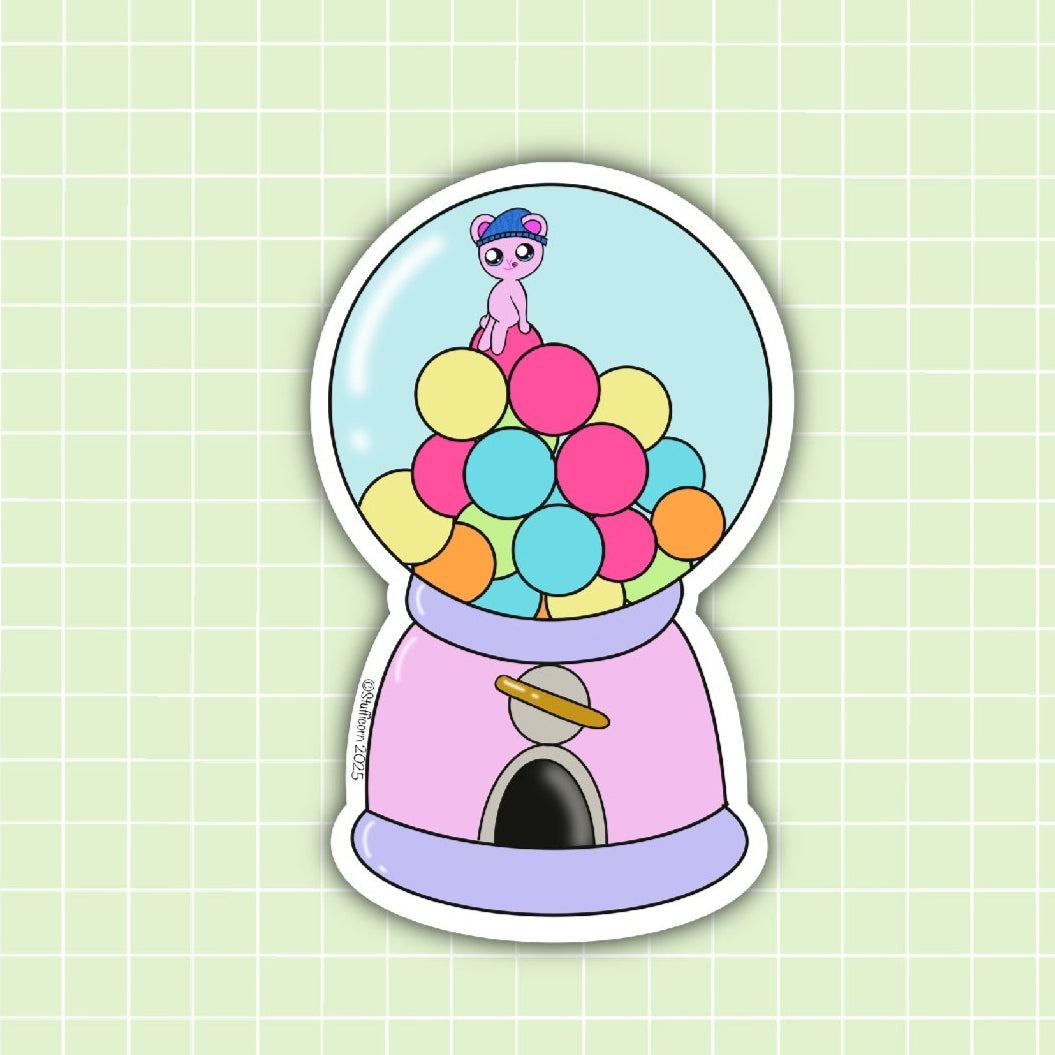 Woodsy Bubblegum Machine Sticker