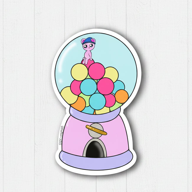 Woodsy Bubblegum Machine Sticker