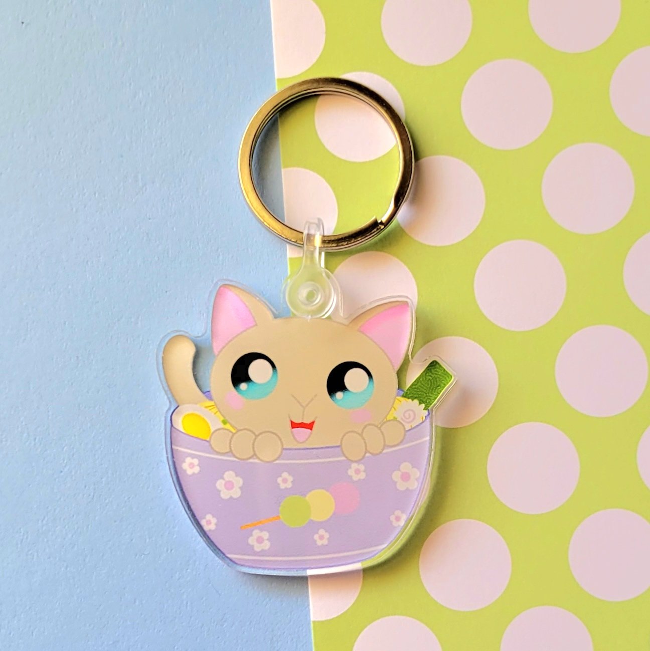 Ramen Cat Keychain