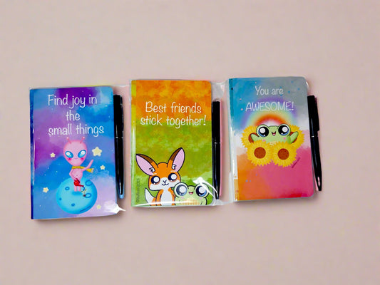 Mini Notepads Random with Mini Pen