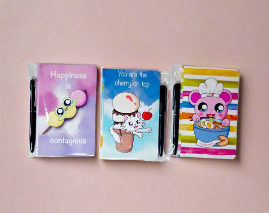 Mini Notepads Random with Mini Pen