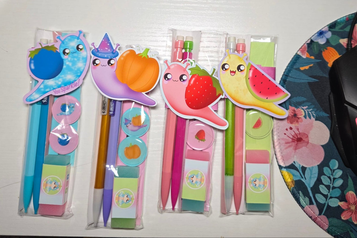 Fruit Snails Pencil Fun Packs