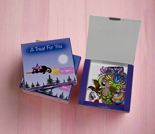 Halloween Treat Boxes (Sticker Box)