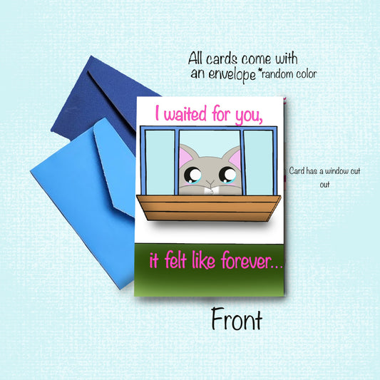 Card-Grey I Waited