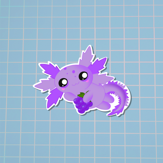 Axolotl-Acai Berry Sticker