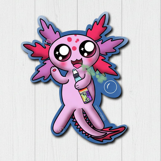 Burpalotl Axolotl Sticker