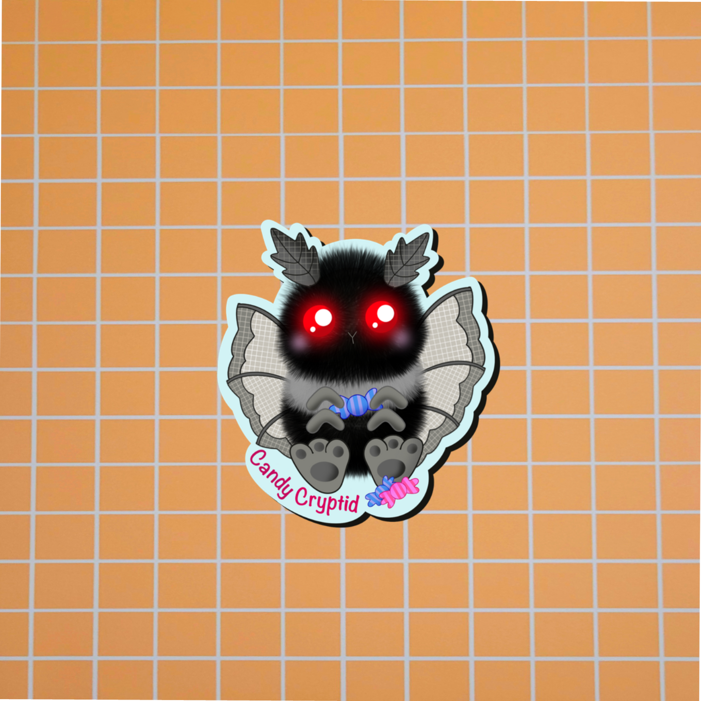 Cryptid-Candy Mothman Sticker