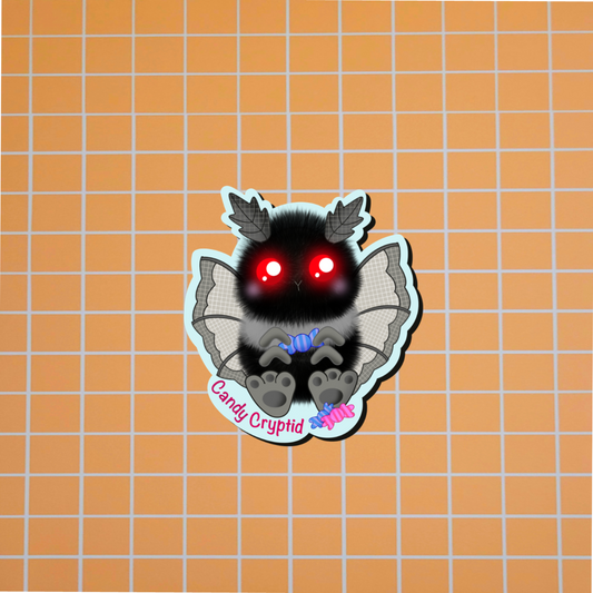 Cryptid-Candy Mothman Sticker