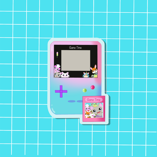 Retro-Game Time Sticker