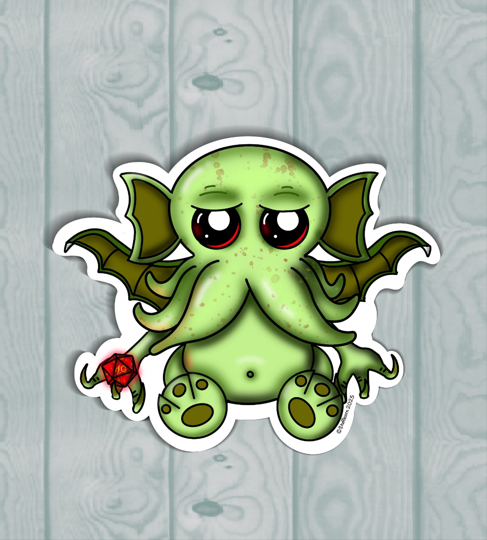 Dungeon Master Cthulhu Sticker