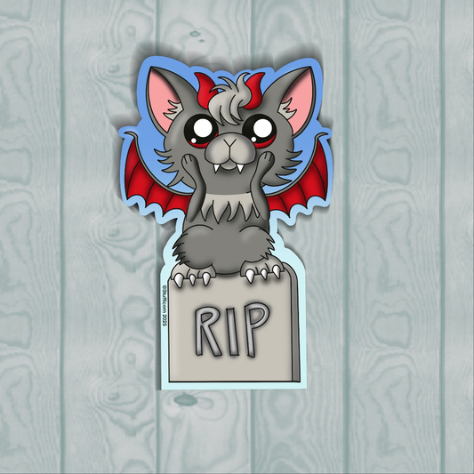 Gargoyle RIP Sticker