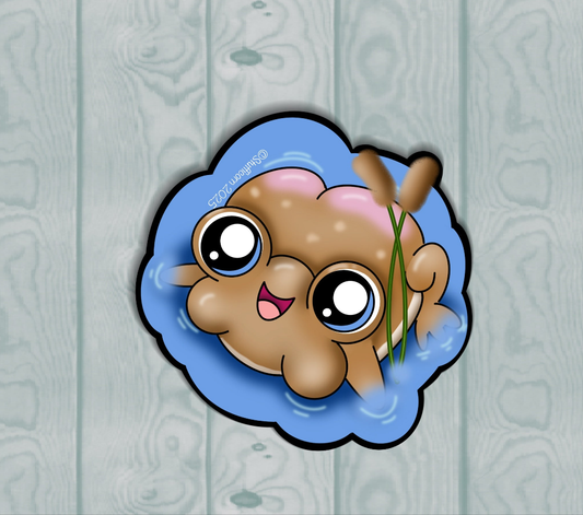 Bubble Frog Sticker