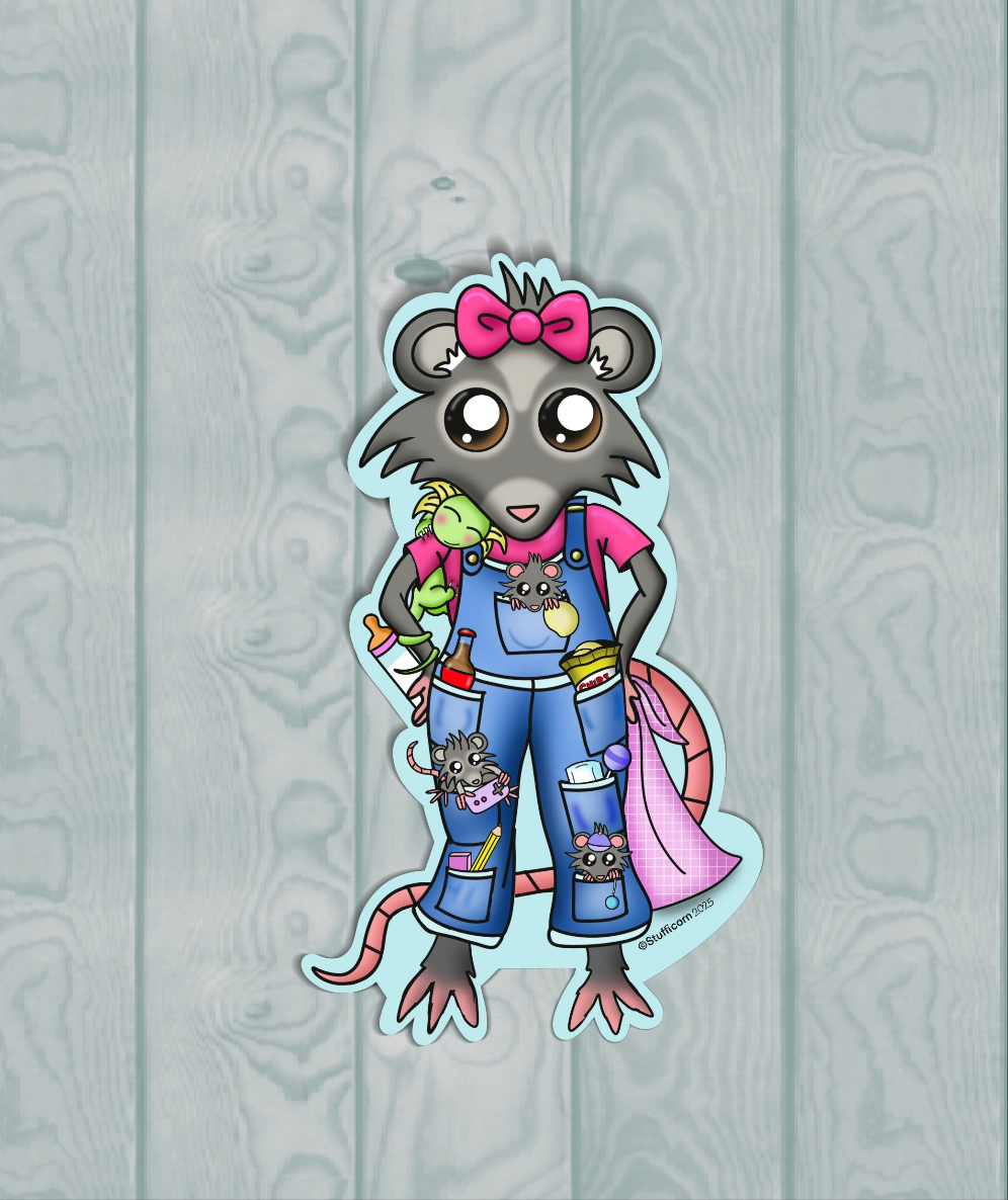 Possum With Pockets Sticker