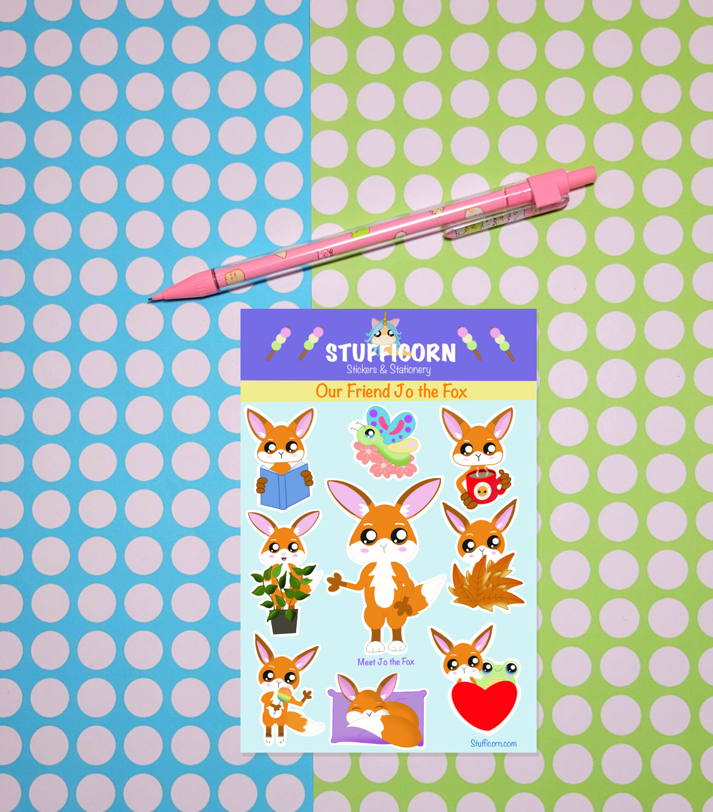 Our Friend Jo the Fox Sticker Sheet