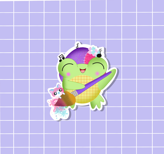 ADF-Luci The Frog Bard Sticker