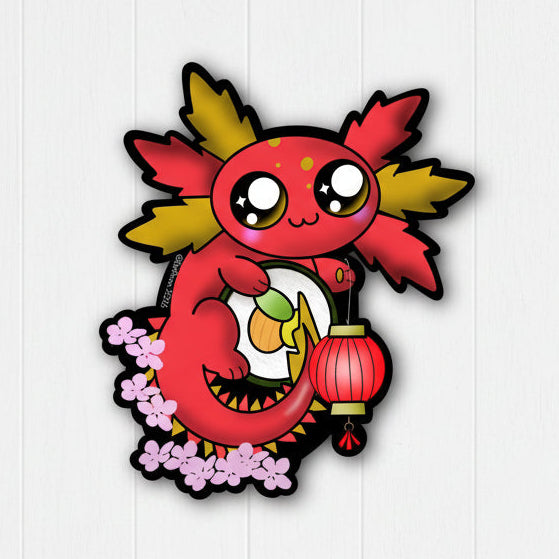 Lunar Axolotl Sticker