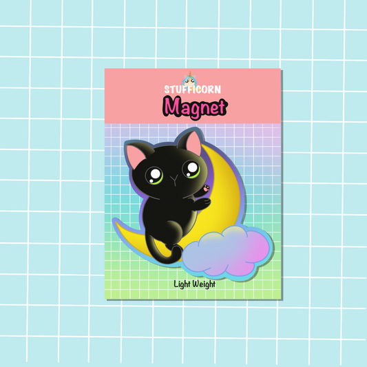 Moon Kitty Magnet