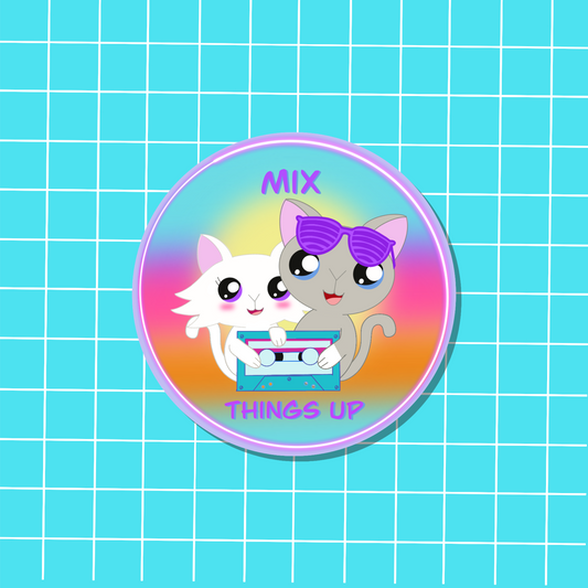 Retro-Mix Things Up  Sticker
