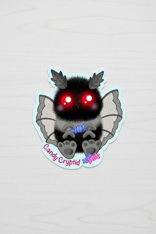 Mothman the Candy Cryptid Sticker