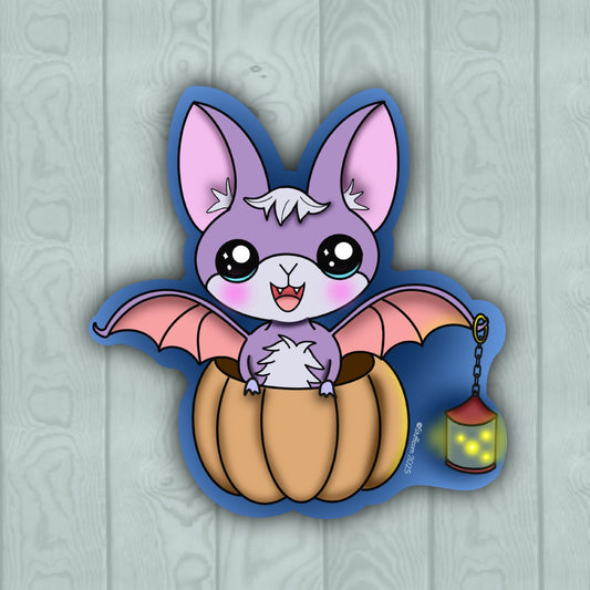 Pumpkin Bat Sticker