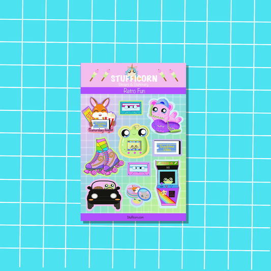 Retro Fun Sticker Sheet