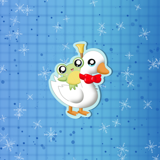 Christmas-Luci Goosey Sticker
