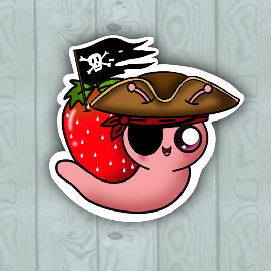 Pirate Snail Sticker