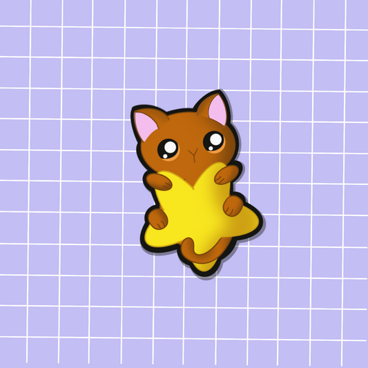 Space Cat-Star Sticker