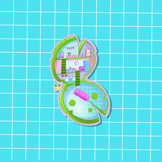 Retro-Stuffitown Pocket Sticker