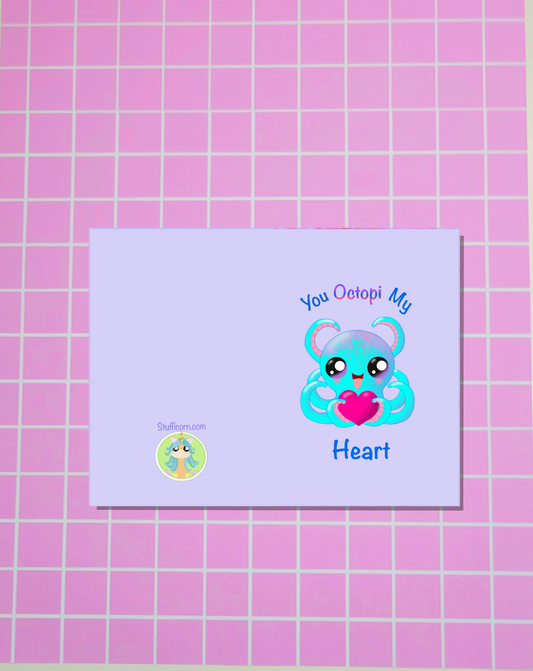 Octopi My Heart Card